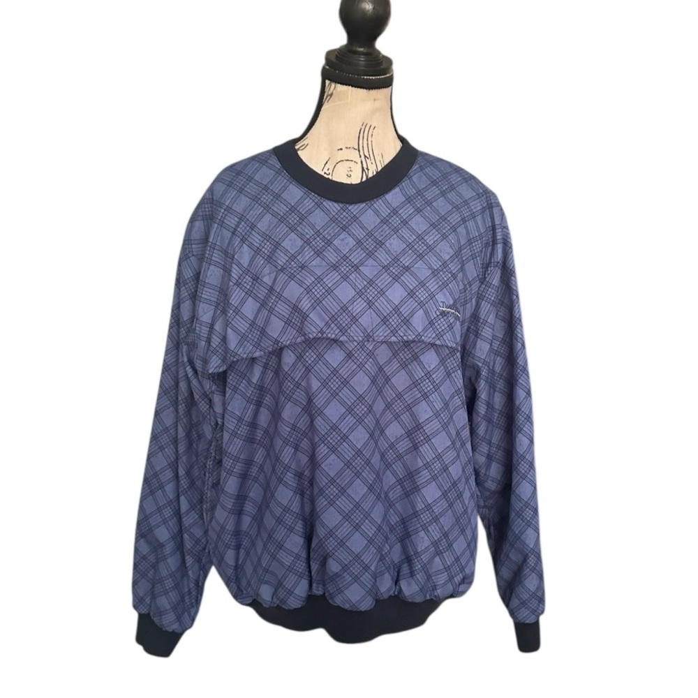 Sunderland of Scotland Weatherbeater Plaid Waterproof Pullover M Golf Rainwear